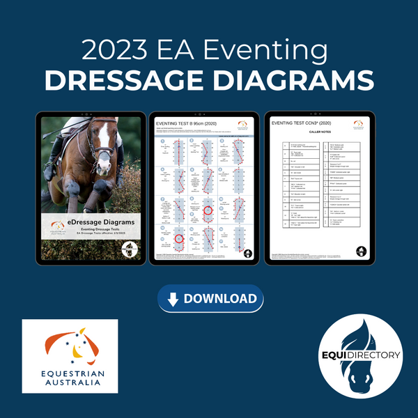 2023 EA Dressage Test Diagram - Prep - Advanced and Eventing Tests