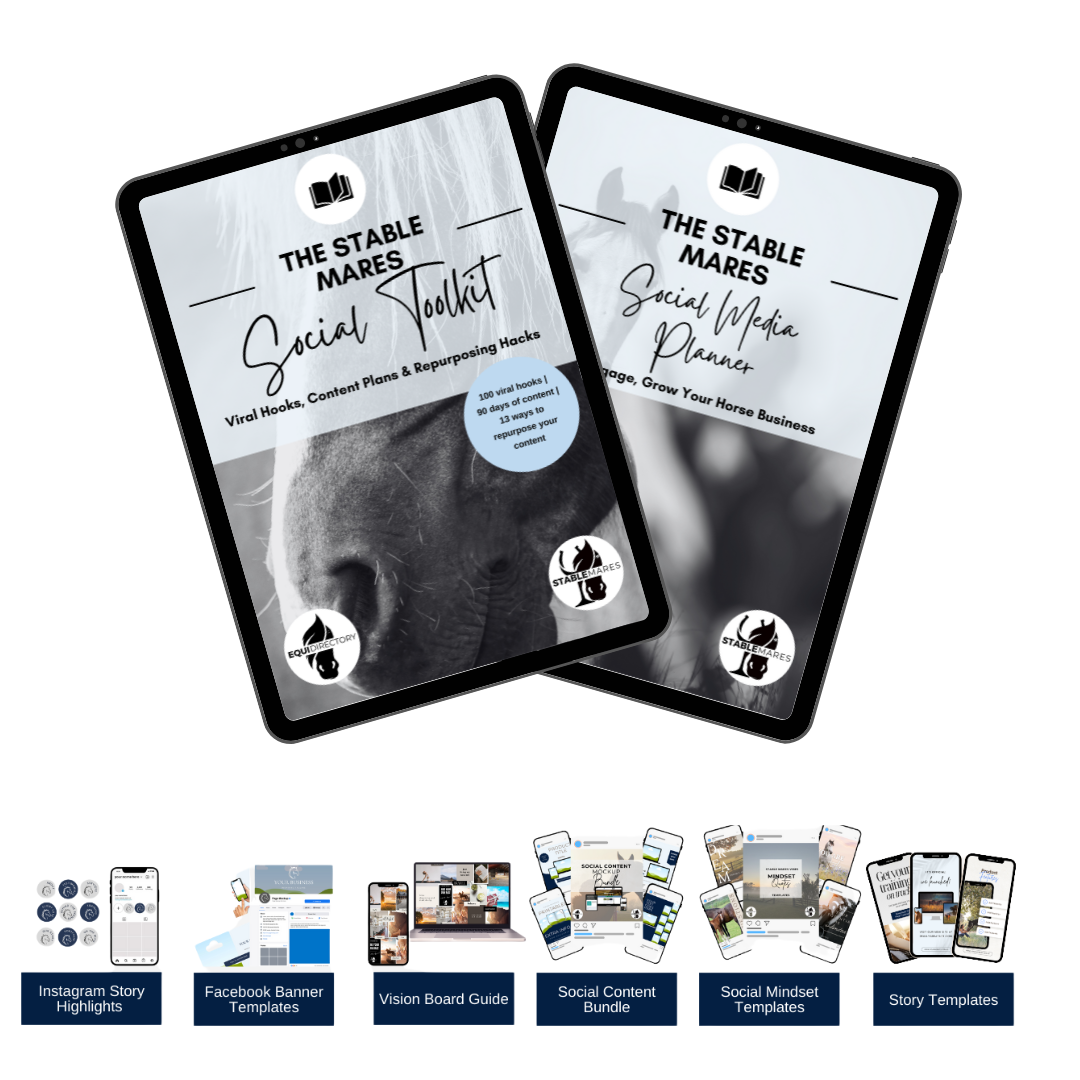 Social Media Toolkit + Social Media Planner for Horse Business Owners