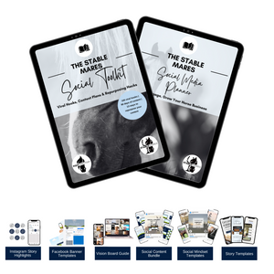 Social Media Toolkit + Social Media Planner for Horse Business Owners