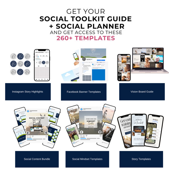 Social Media Toolkit + Social Media Planner for Horse Business Owners