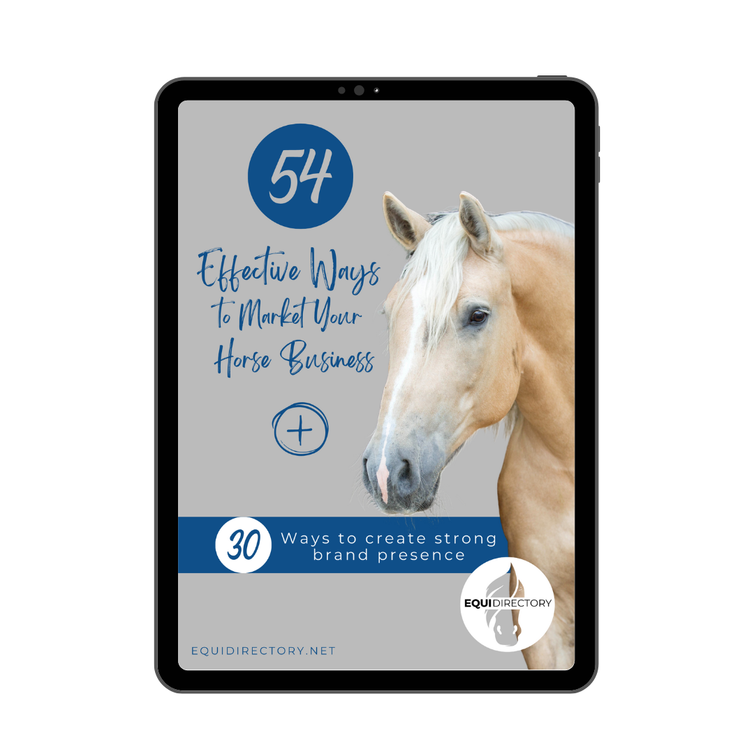 54 Effective ways to Market your Horse Business - Free Guide