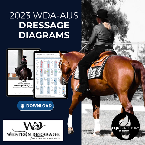 2023 WDA - AUS Dressage Test Diagram - Western Dressage