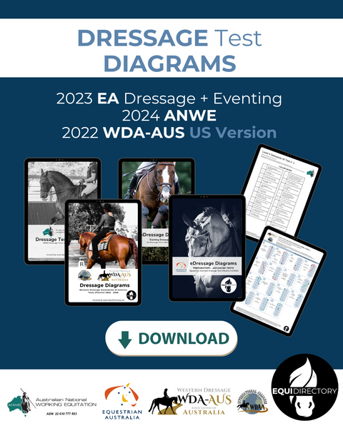 2022 WDA - AUS - US Version Dressage Test Diagram - Western Dressage