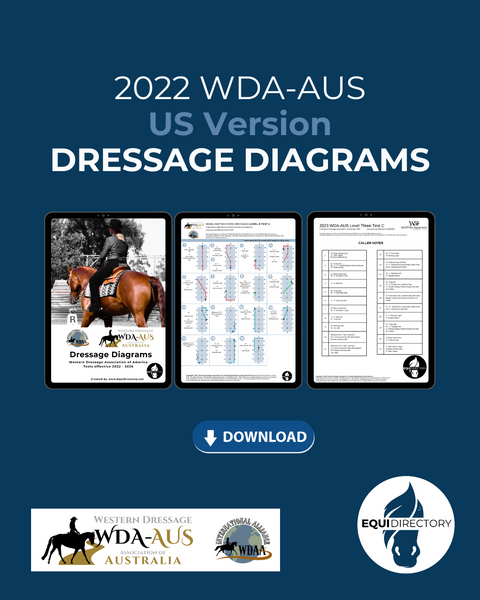 2022 WDA - AUS - US Version Dressage Test Diagram - Western Dressage