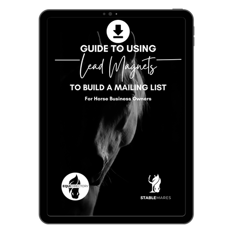 Digital Guide - Build your mailing list with Lead Magnets for Horse Business Owners