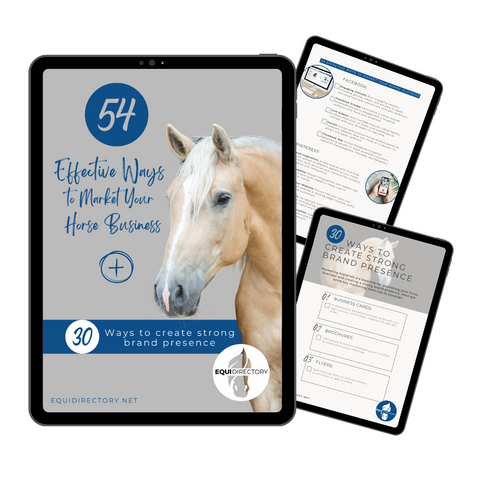 54 Effective ways to Market your Horse Business - Free Guide